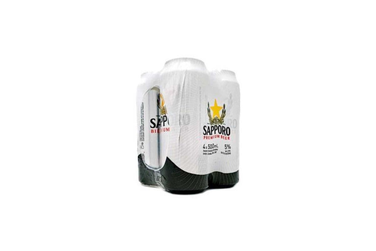 Sapporo Tall Can 4pk (4 x 500ml)
