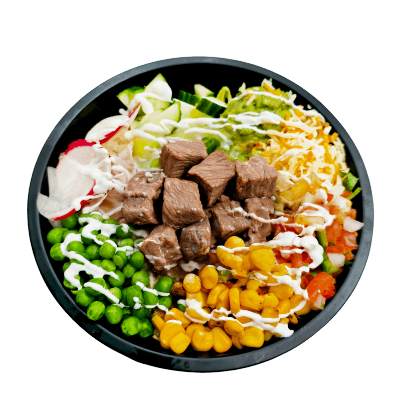 Burrito Bol Steak En Cubes / Burrito Bowl Cubed Steak