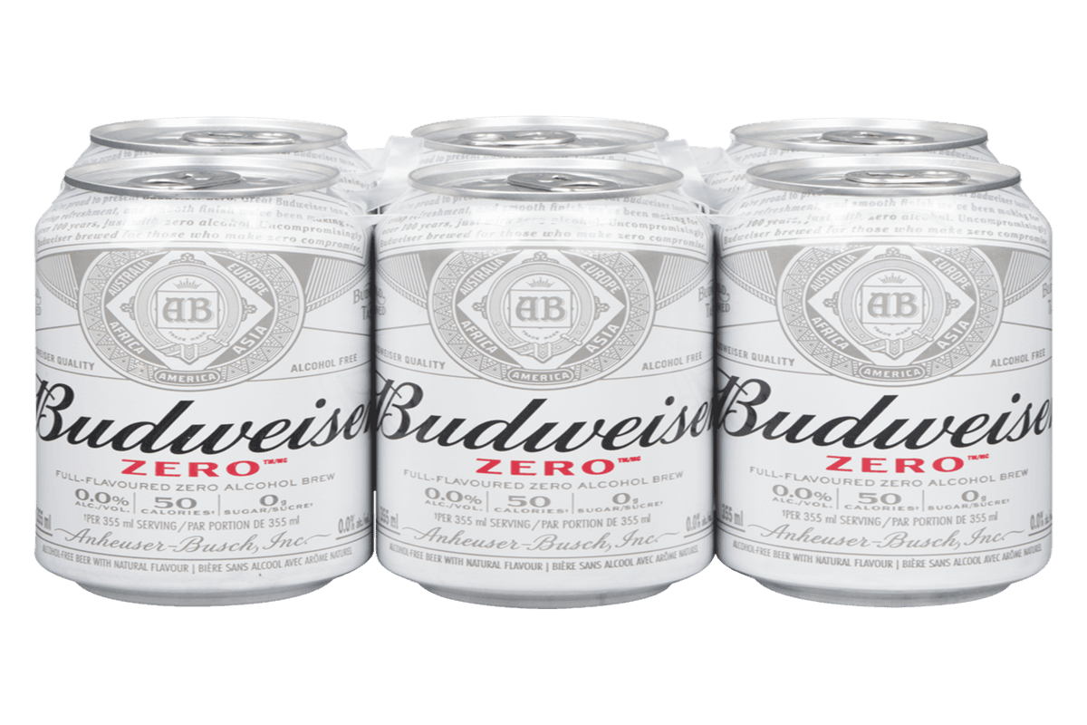 Budweiser Zero 6 Cans (355 ml)