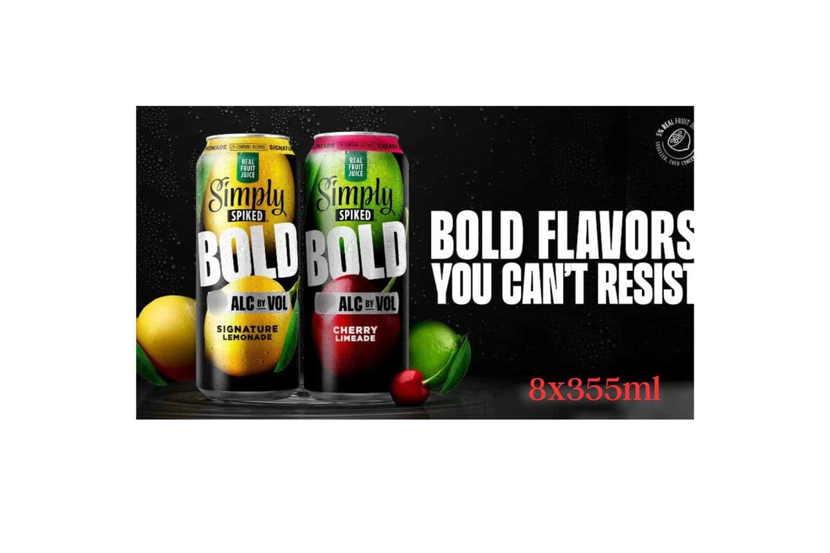 Simply Spiked Bold Variety Pack (8 Cans) (8 x 355ml)