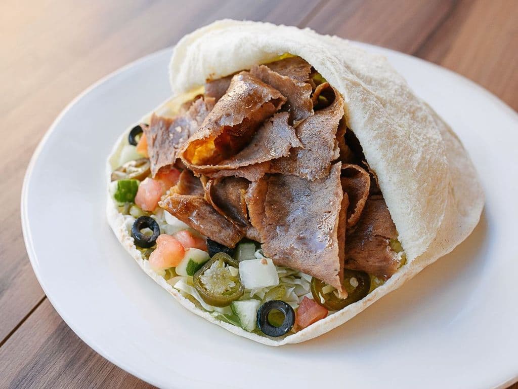 Large Beef Donair Pita Wrap