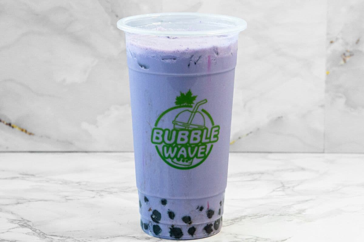 Bubble Wave Taro Milk Tea