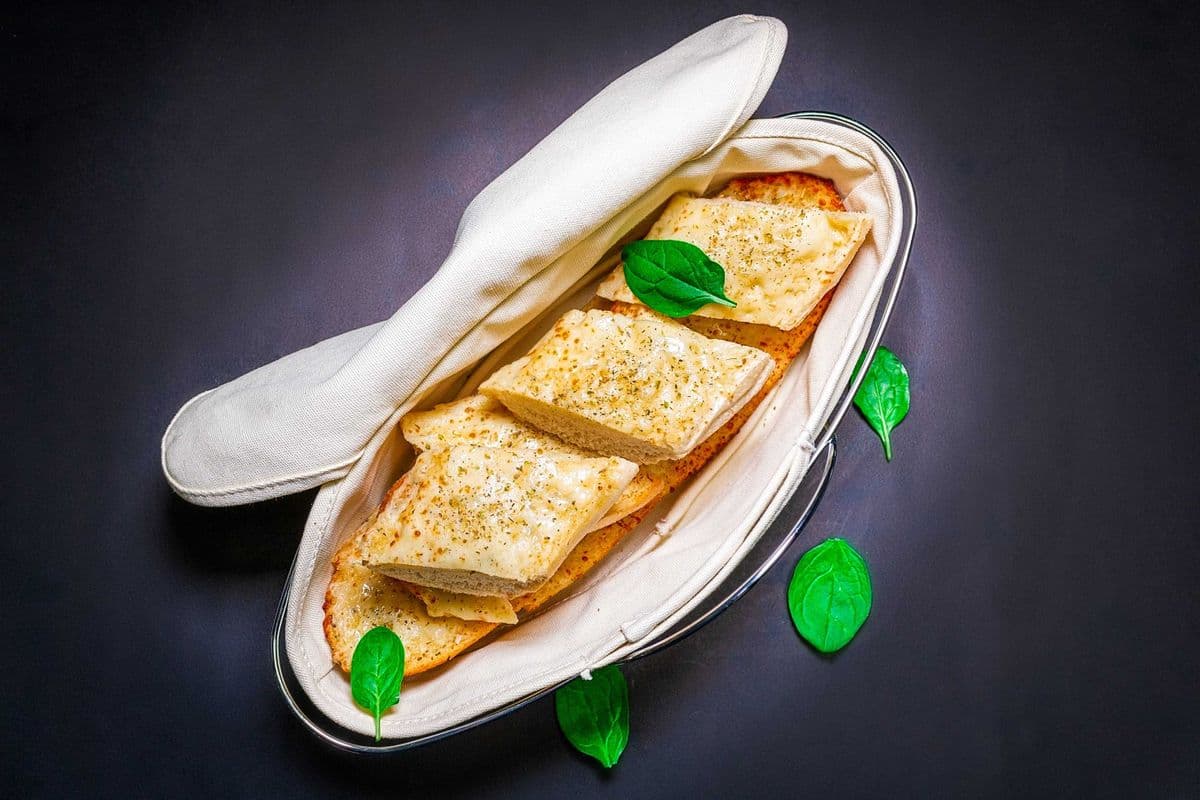 Loaf of Garlic Bread with Cheese
