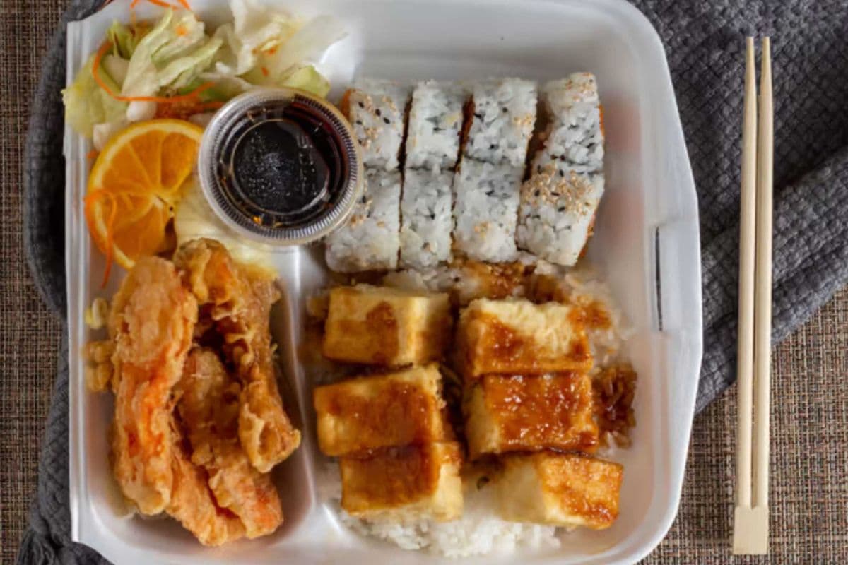 108. Tofu Teriyaki Bento