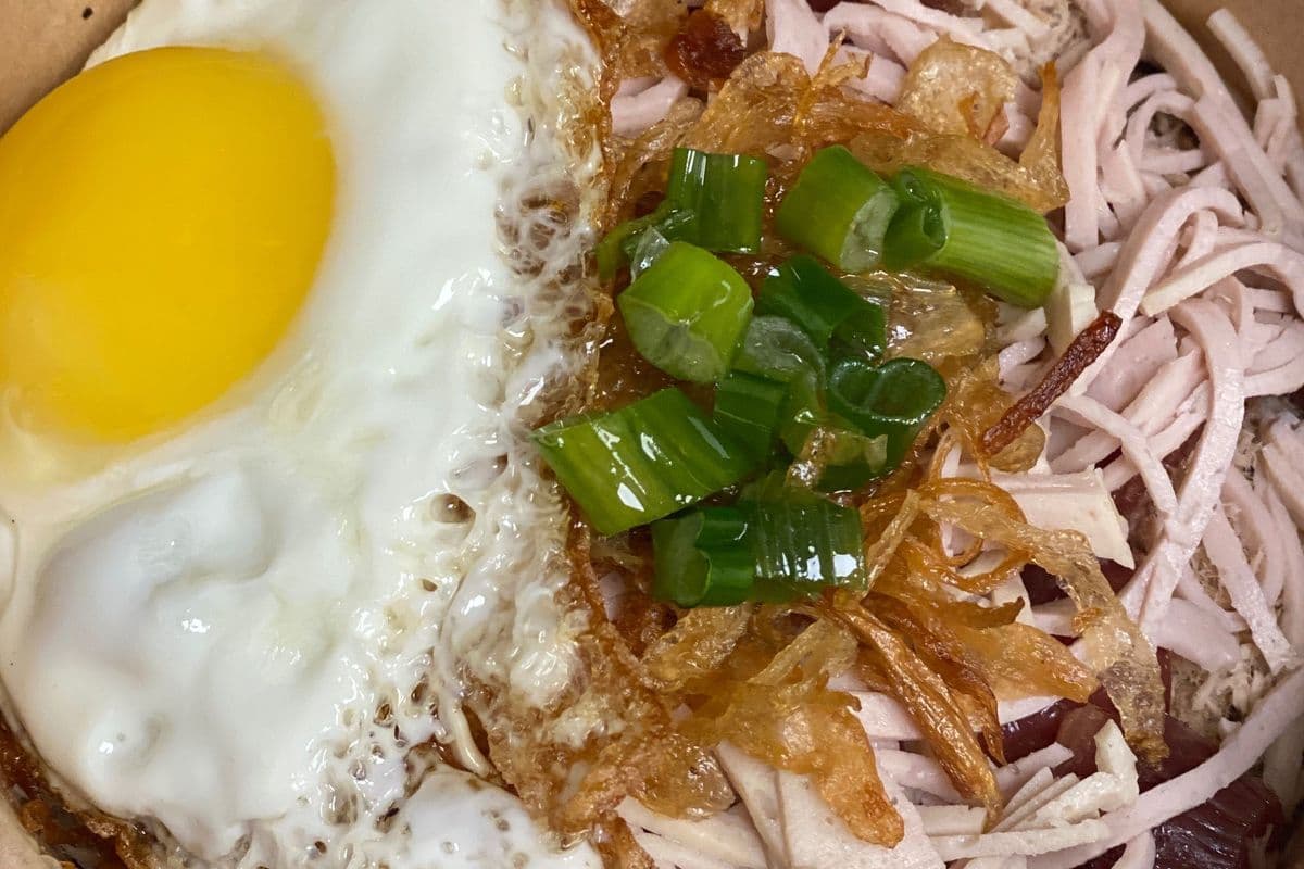 #.STICKY RICE w ham,sausage,egg-糯米飯、雞蛋、香腸-XÔI MẶN