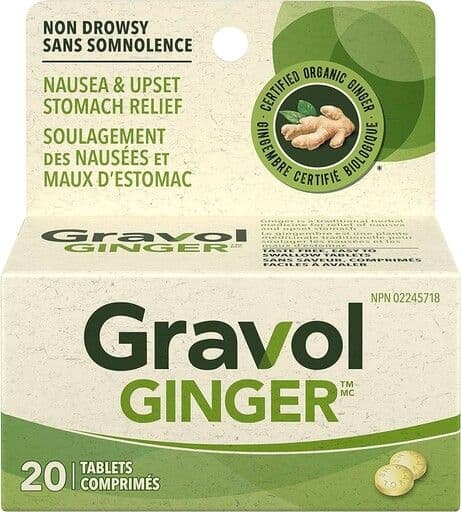 Gravol - Ginger (20 tablets)