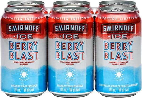 Smirnoff Ice Berry Blast (6 Pack Cans) (6 x 355 ml)