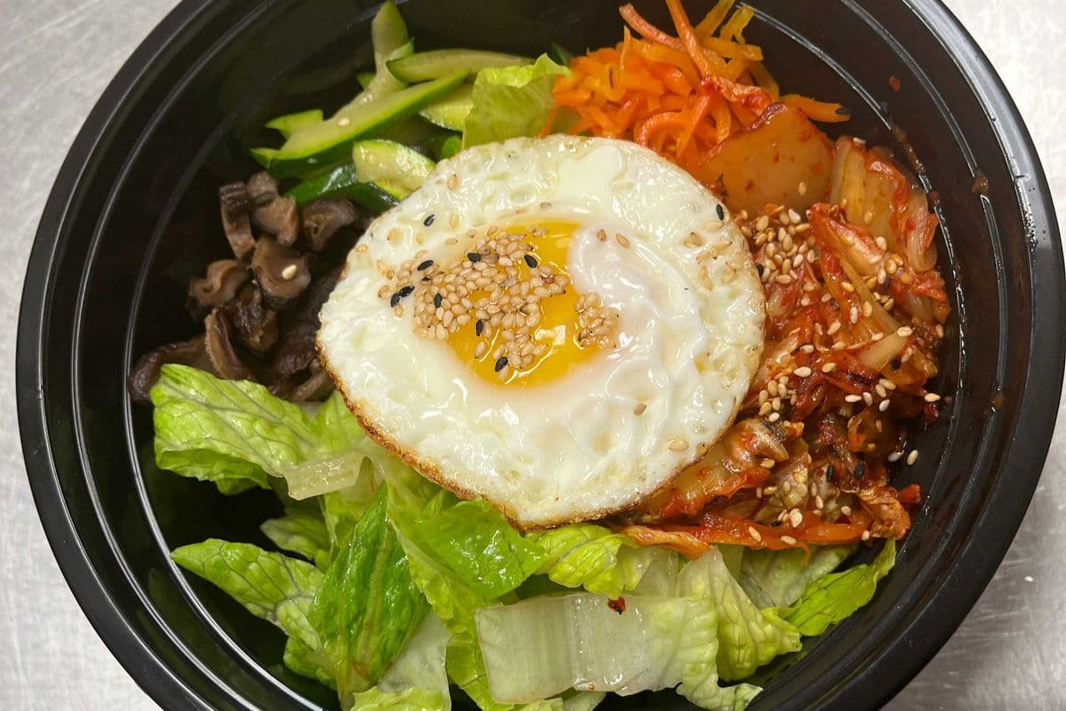 Kimchi Bibimbap with Egg