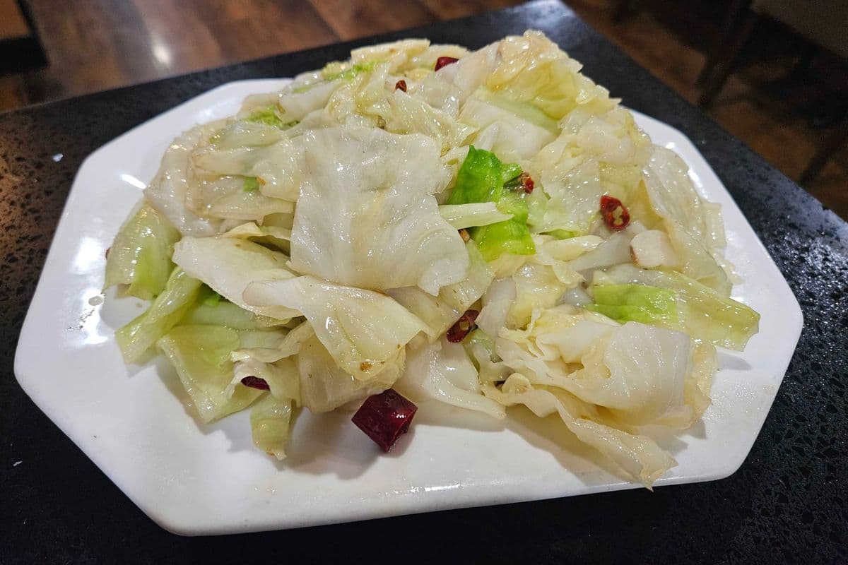V4. Szechuan Style Sauteed Cabbage (熗野菜)