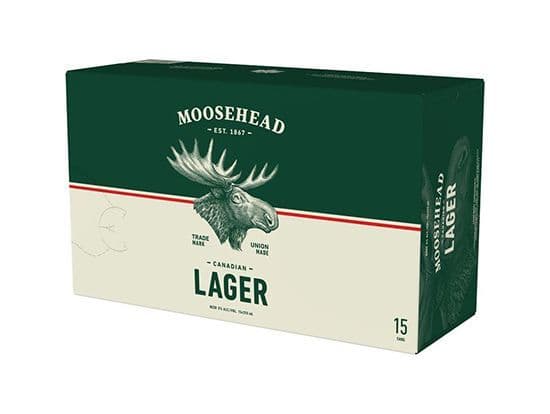 Moosehead Lager 15can, 355mL domestic (5.0% ABV)