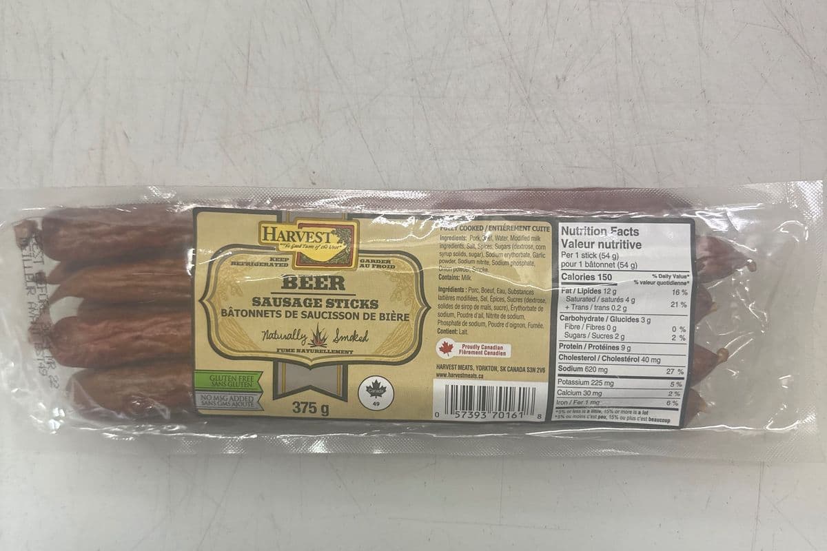 HARVEST BEER SAUSAGE STICKS (375 g)
