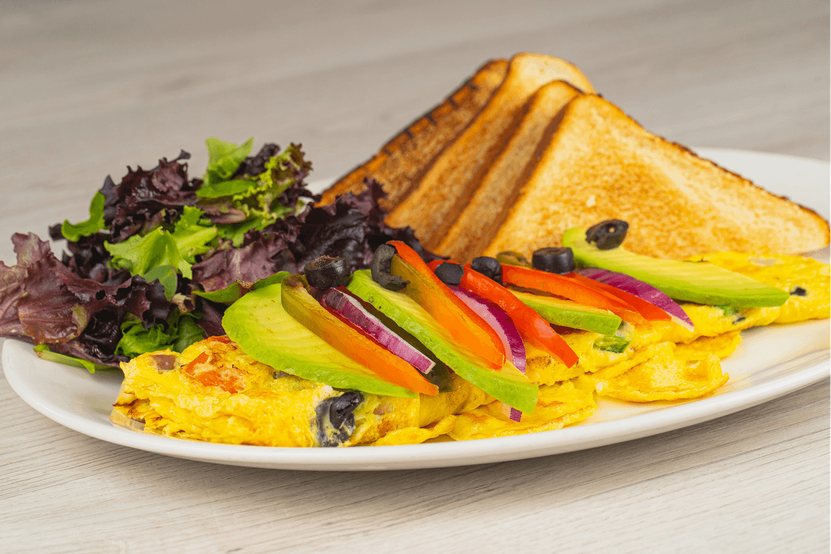 Vegetable Brie Cheese Omelette