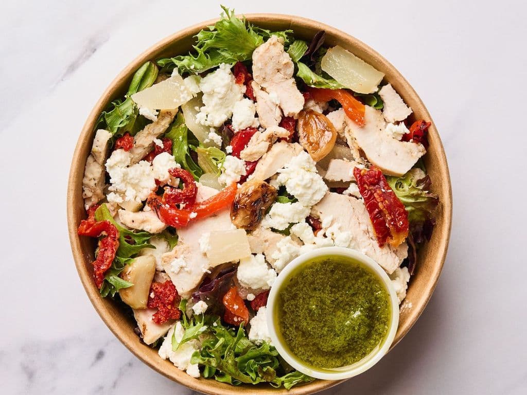 Large Chicken Pesto Salad