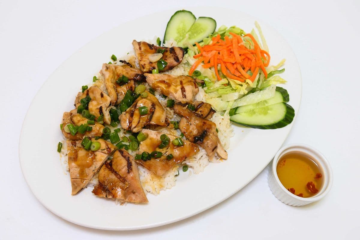 72. Grilled Chicken on Steamed Rice