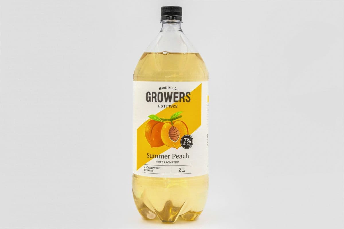 GROWERS PEACH CIDER 2 L (1 x 2 L PET)