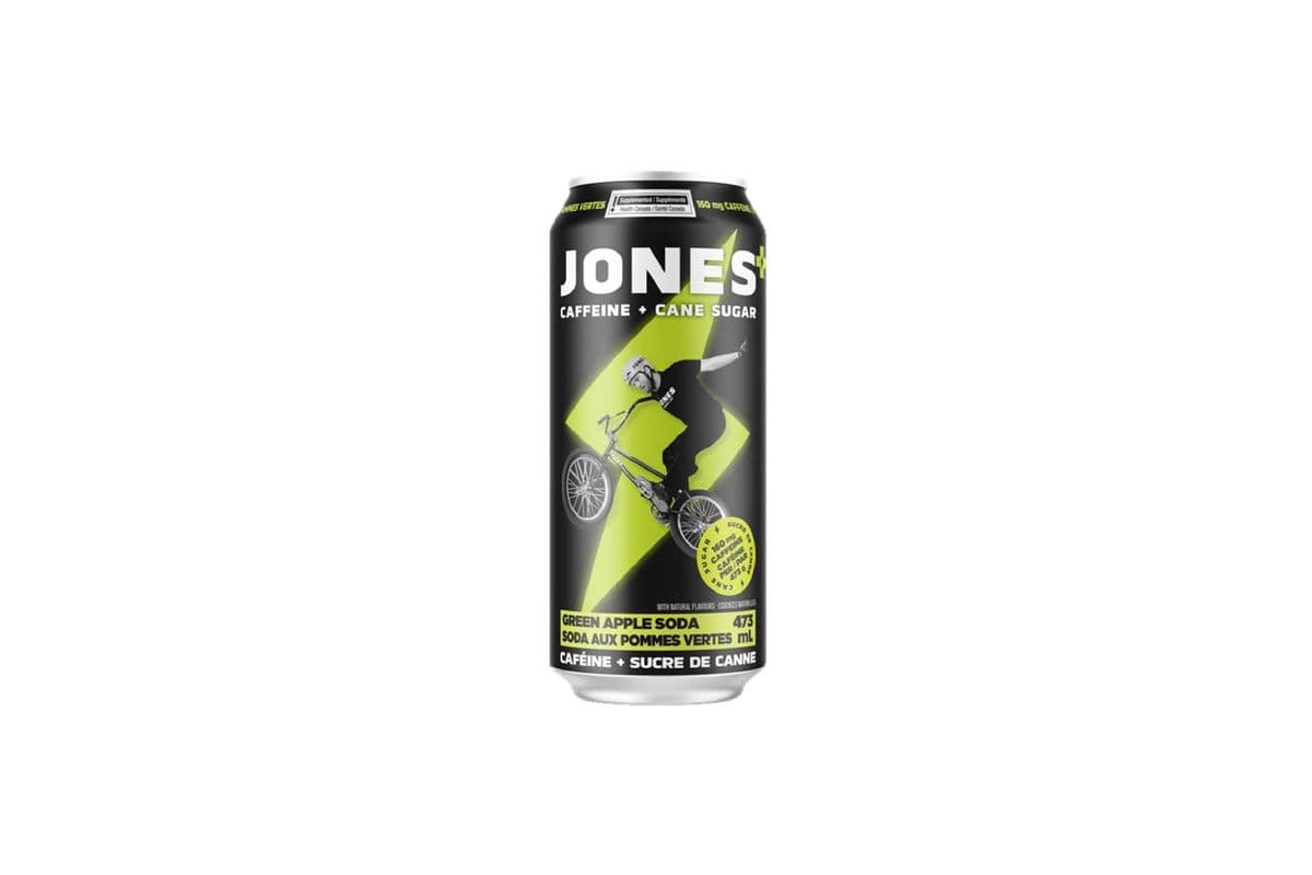 Jones - Caffeine + Cane Sugar Green Apple Soda 473ml