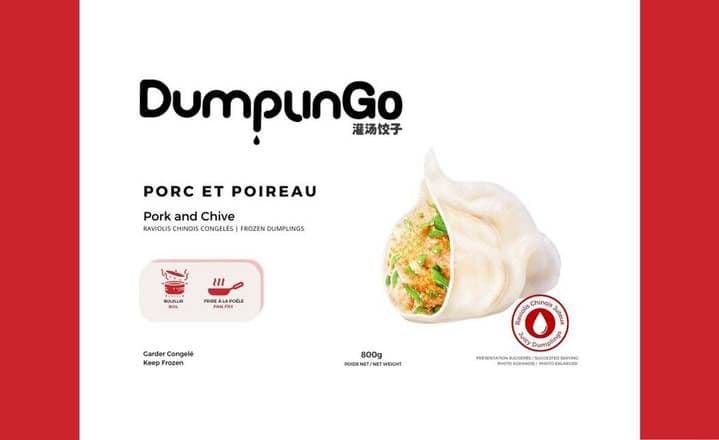 Pork & Chive-Frozen Dumplings (800g) / Porc & Poireau Dumpling Congelée(800g)/