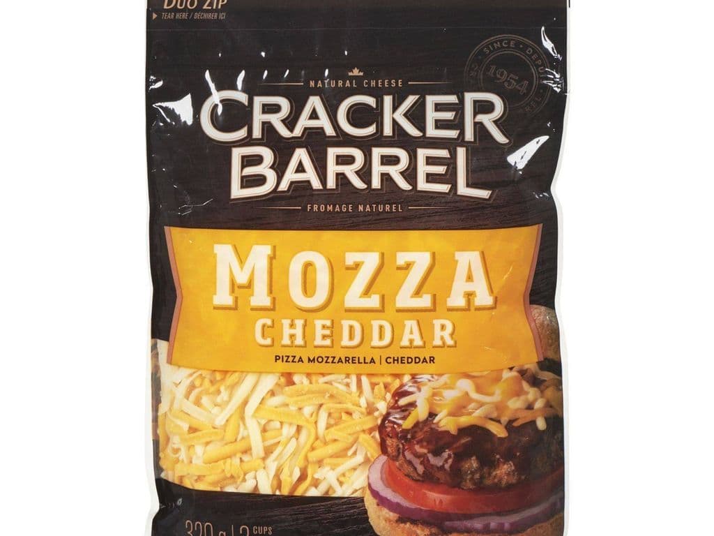CRACKER BARREL MOZZA CHEDDAR 320G