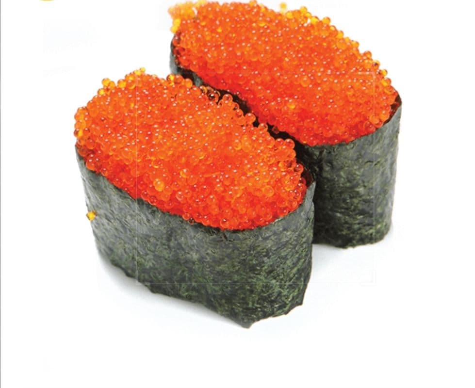 20. Tobiko Sushi (2 pcs) (55 Cal)