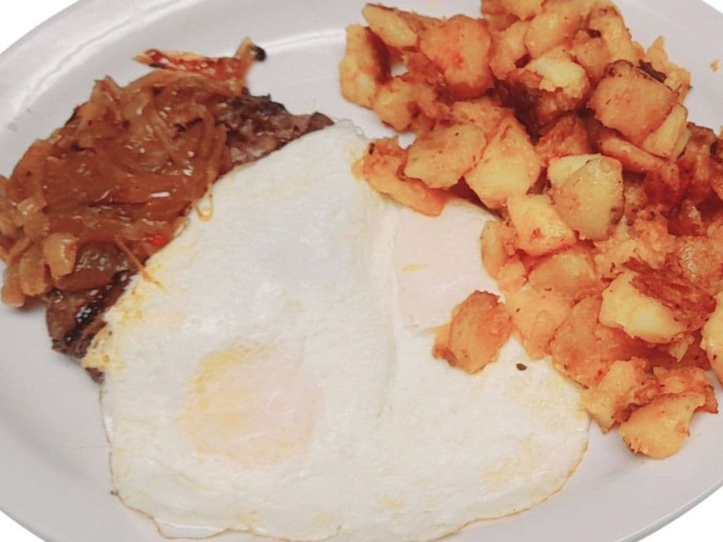 Salisbury Steak and Eggs