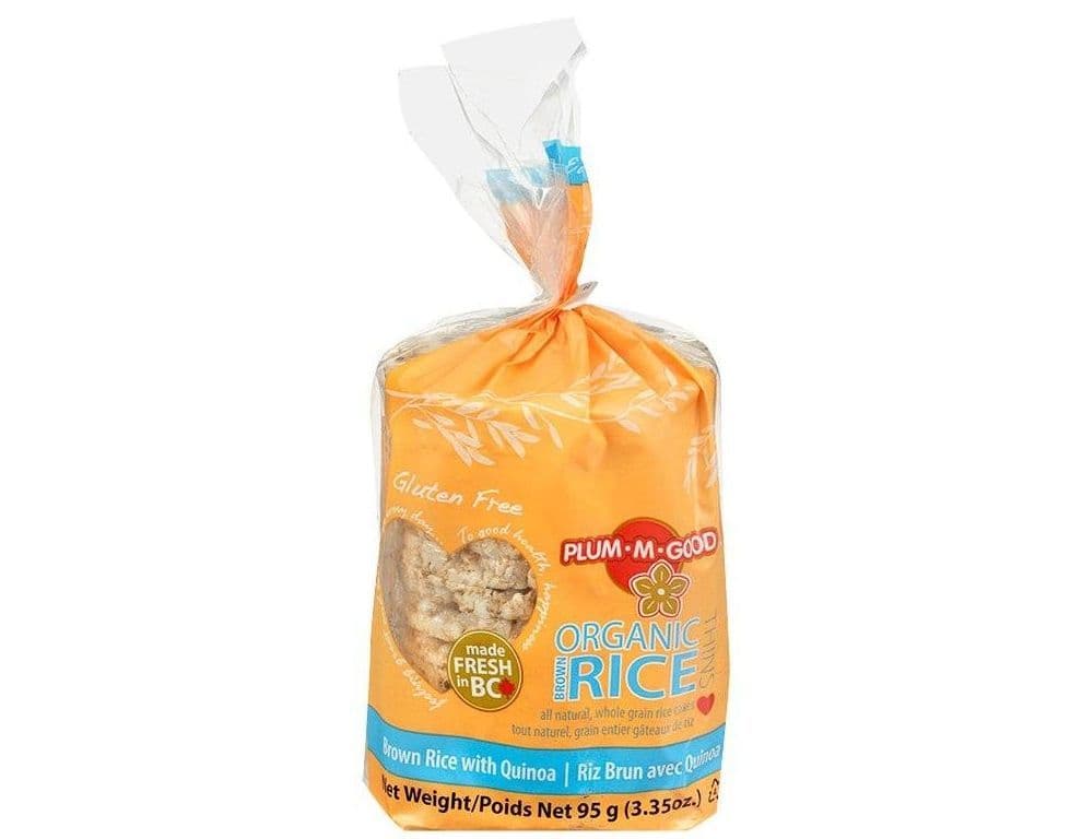 PLUM M GOOD BROWN RICE WITH QUINOA CAKES 95G