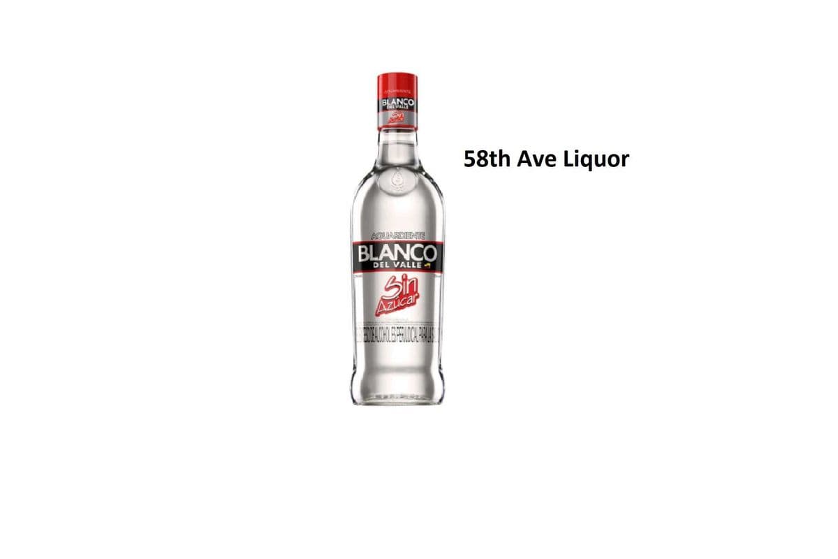 AGUARDIENTE BLANCO DEL VALLE SIN AZUCAR (1 x 750ML)