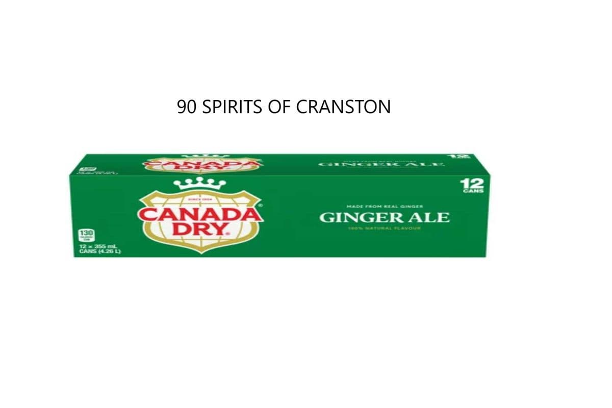 CANADA DRY GINGER ALE 12 CANS (12x355ML)