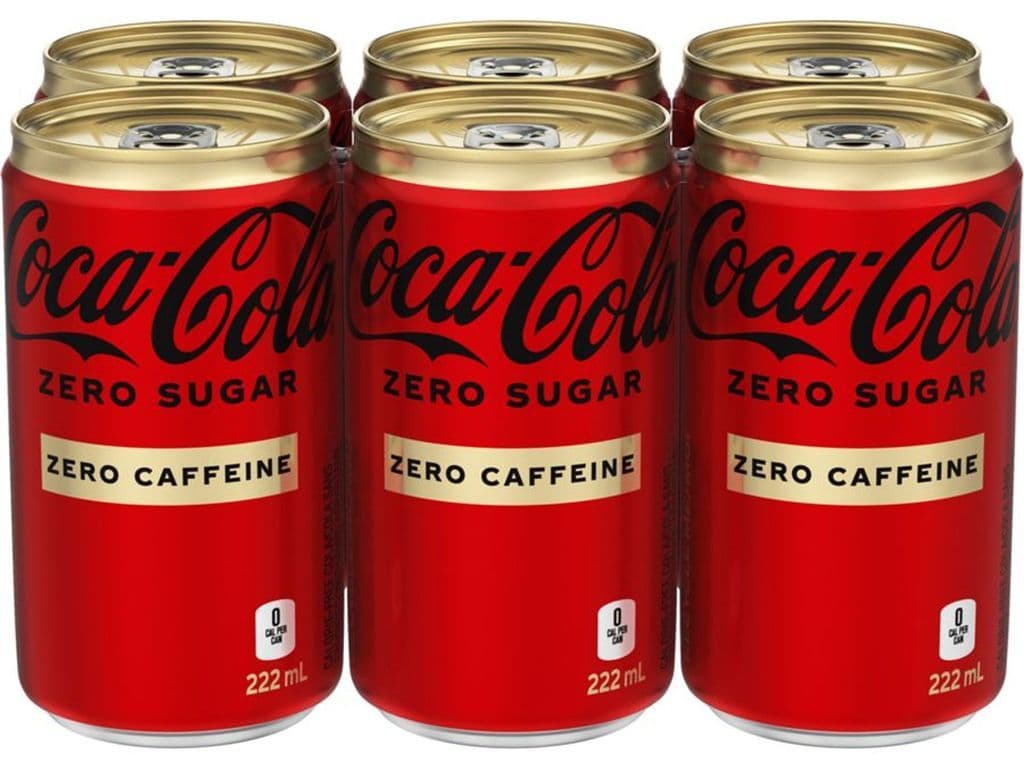 COCA-COLA COKE ZERO CAFFEINE 6X222ML