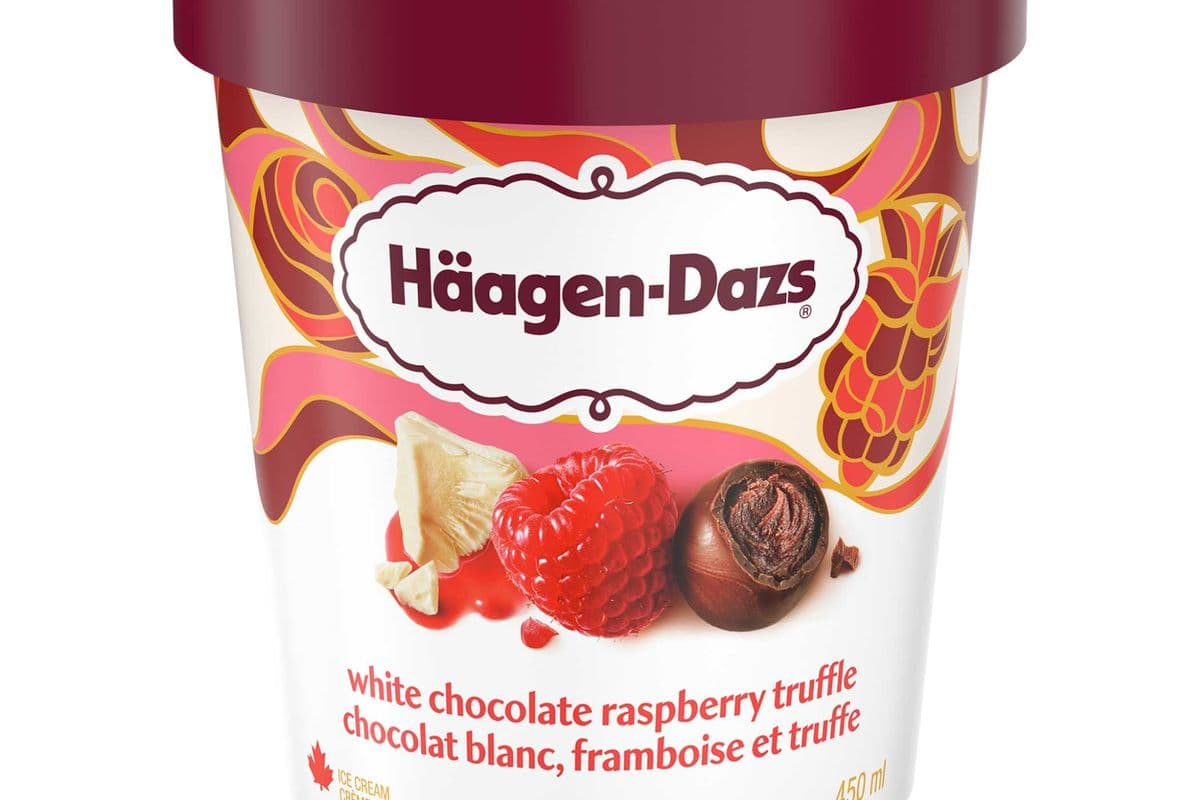 Haagen Dazs White Chocolate Raspberry Truffle