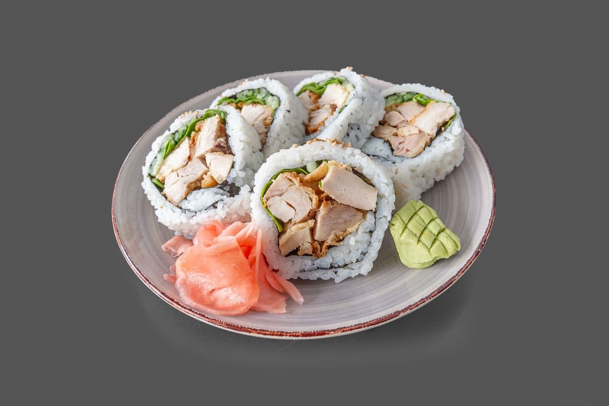 Beef Or Chicken Teriyaki Roll