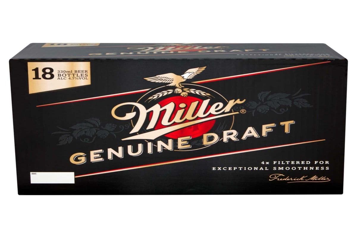 Miller Genuine Draft 18X330ML BTL (1 x 18X330ML)