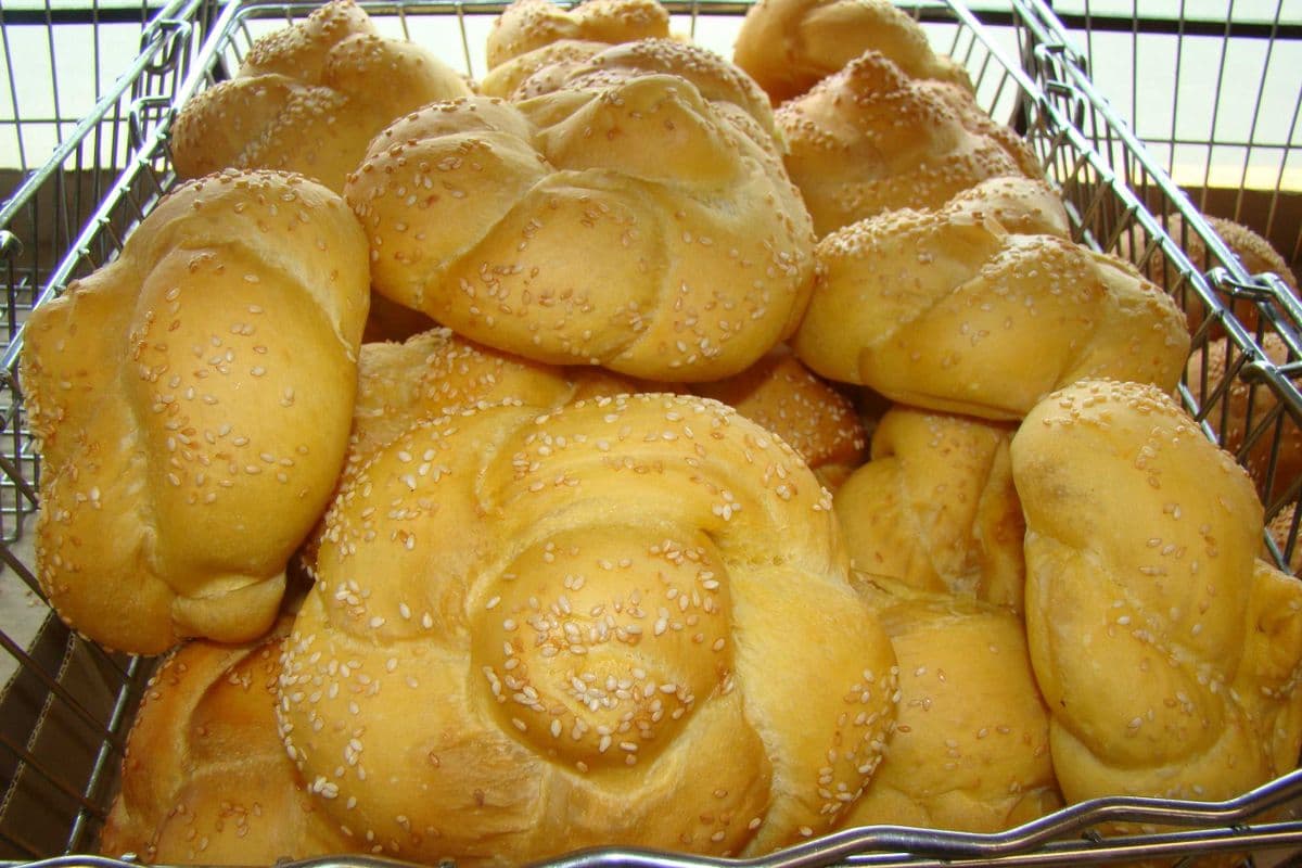 12 x Rouleau de challah rond / 12 x Round challah roll