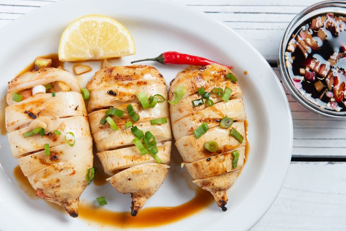 Inihaw na Pusit (Grilled Squid)