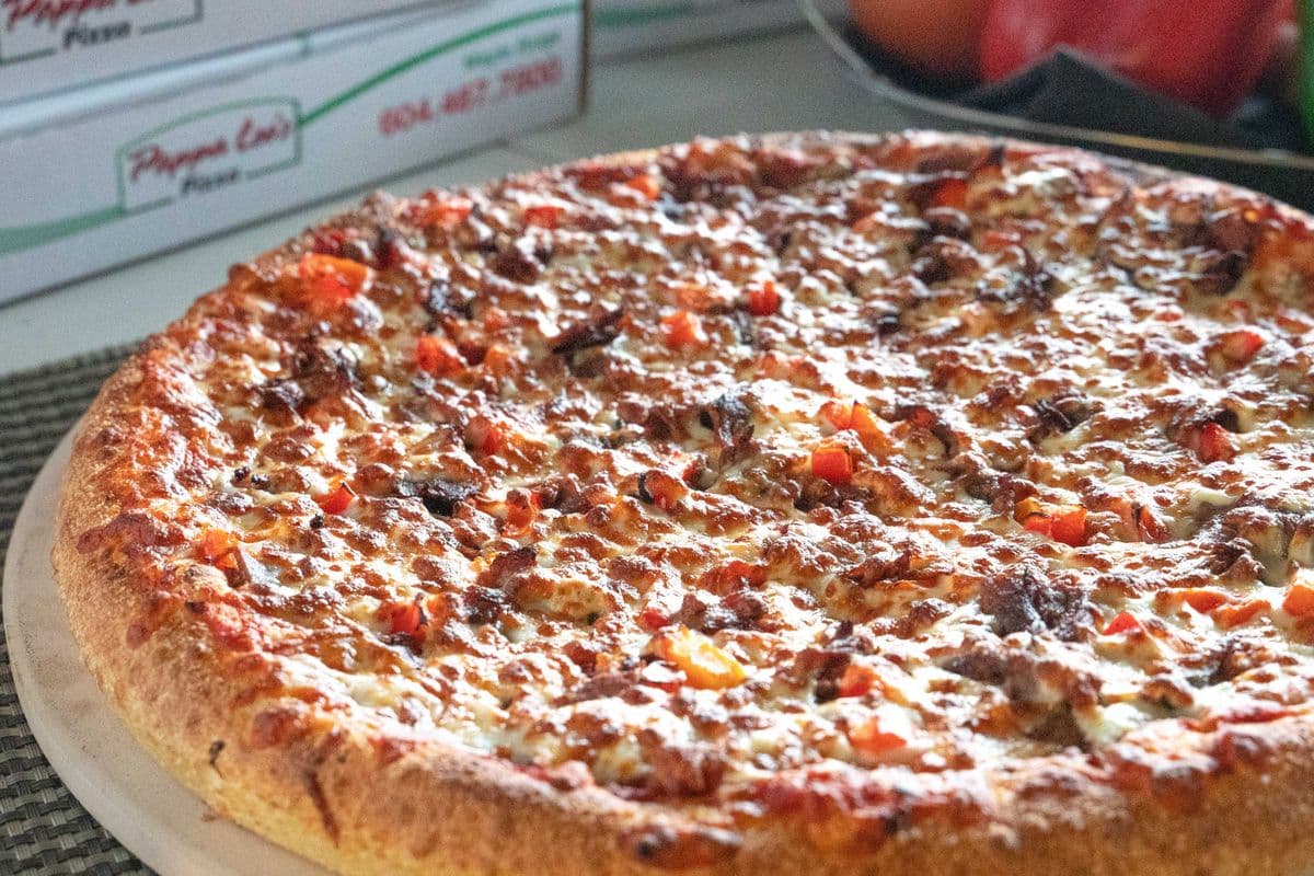 Large Steak'n Bacon Pizza