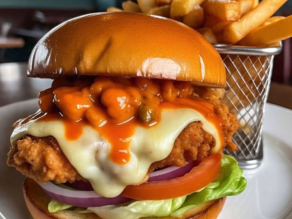 *BURGER POULET BUFFALO