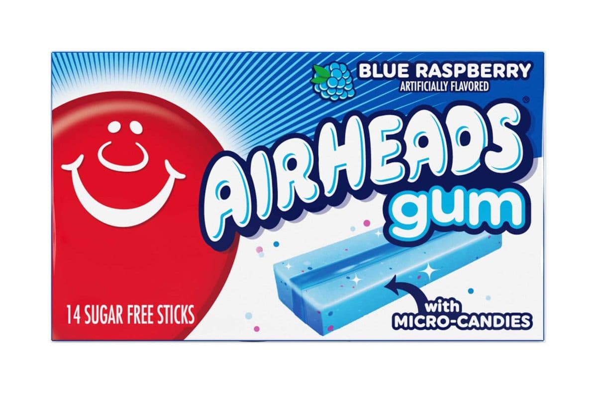 Air Heads Gum Blue Raspberry