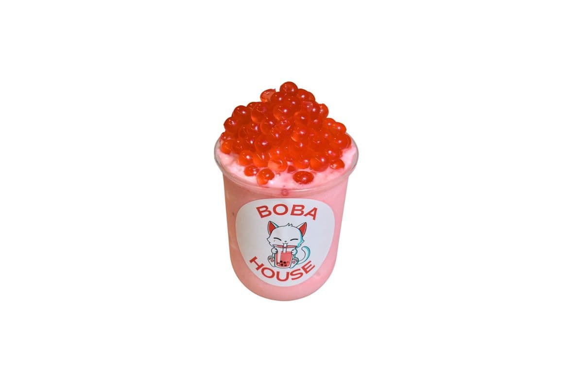 Raspberry Milk Slushie