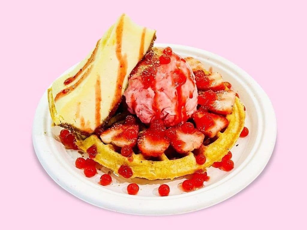 Strawberry Cheesecake Signature Waffle