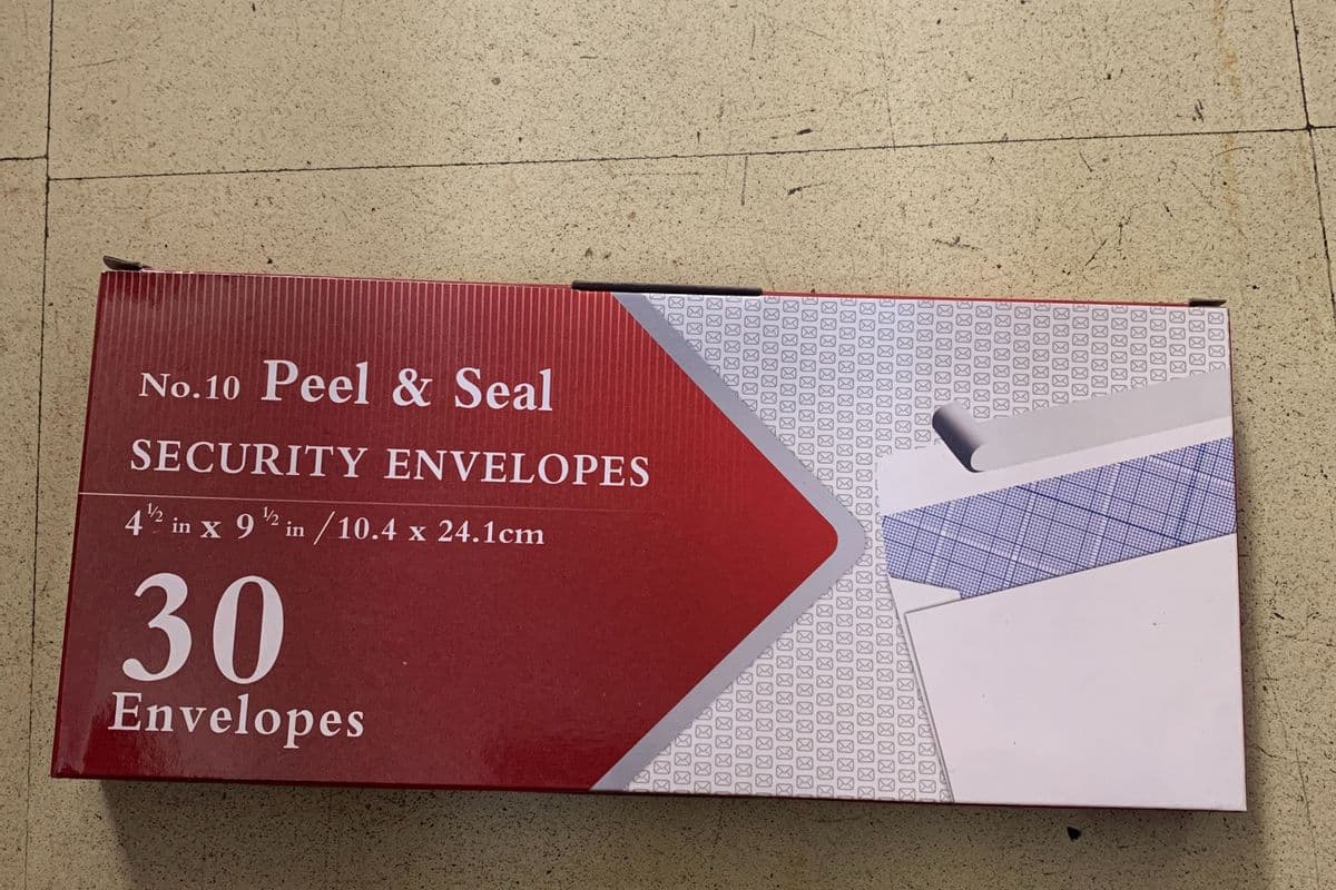 seal& peel envelope