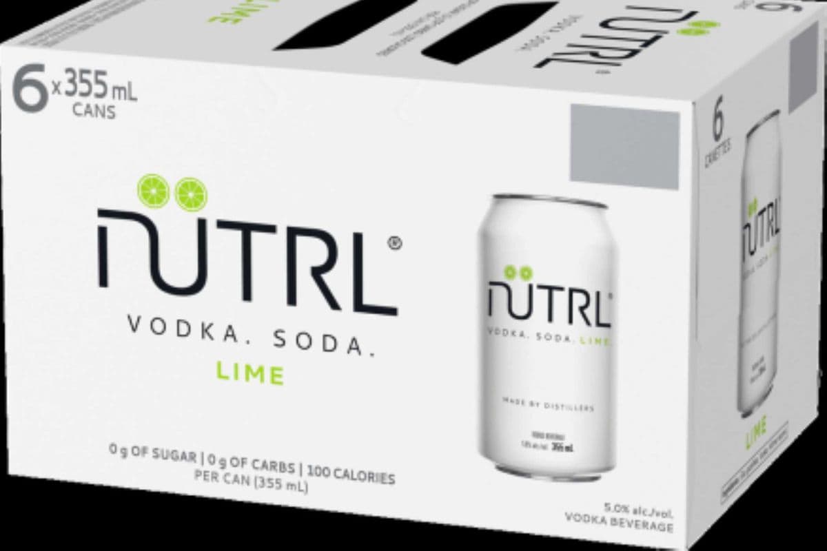 NUTRL Vodka Soda Lime (6 x 355 ml Cans)