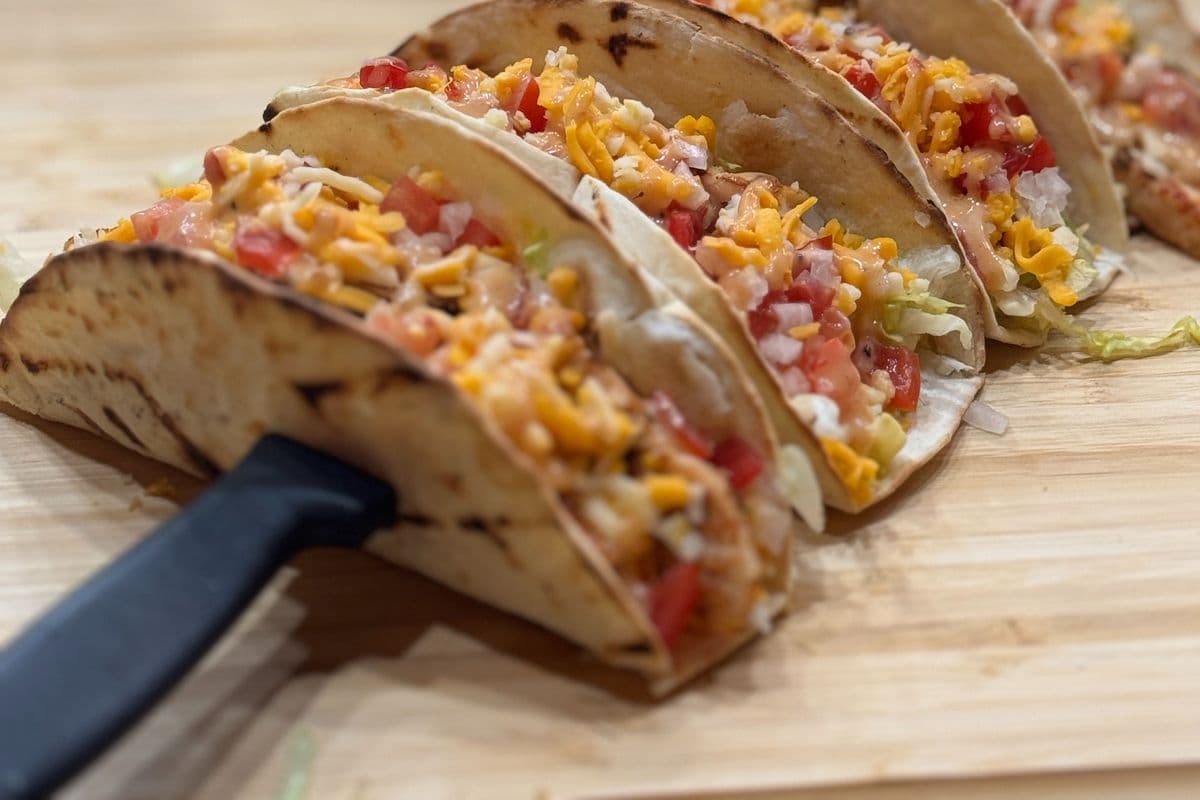 Pulled Pork Tacos with fries