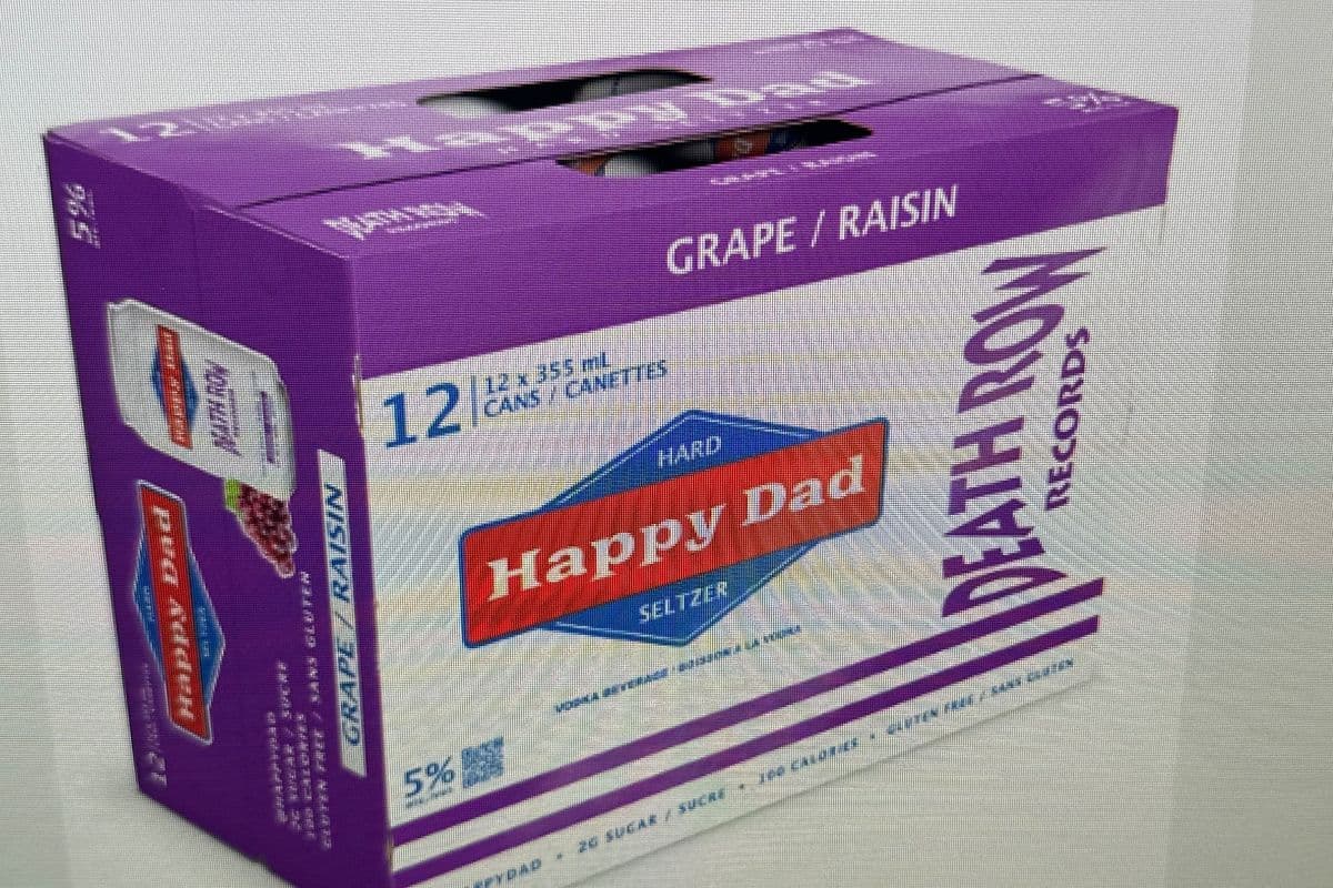 Happy Dad Hard Seltzer Grape (12 x 355 ml)