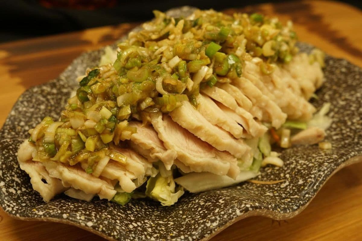 Scallion Chicken with Scallion and Oil 葱油鸡