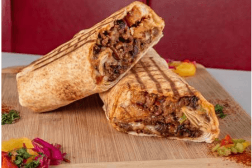 Steak and Cheese Wrap (Custom) Comes with Toppings (Small)