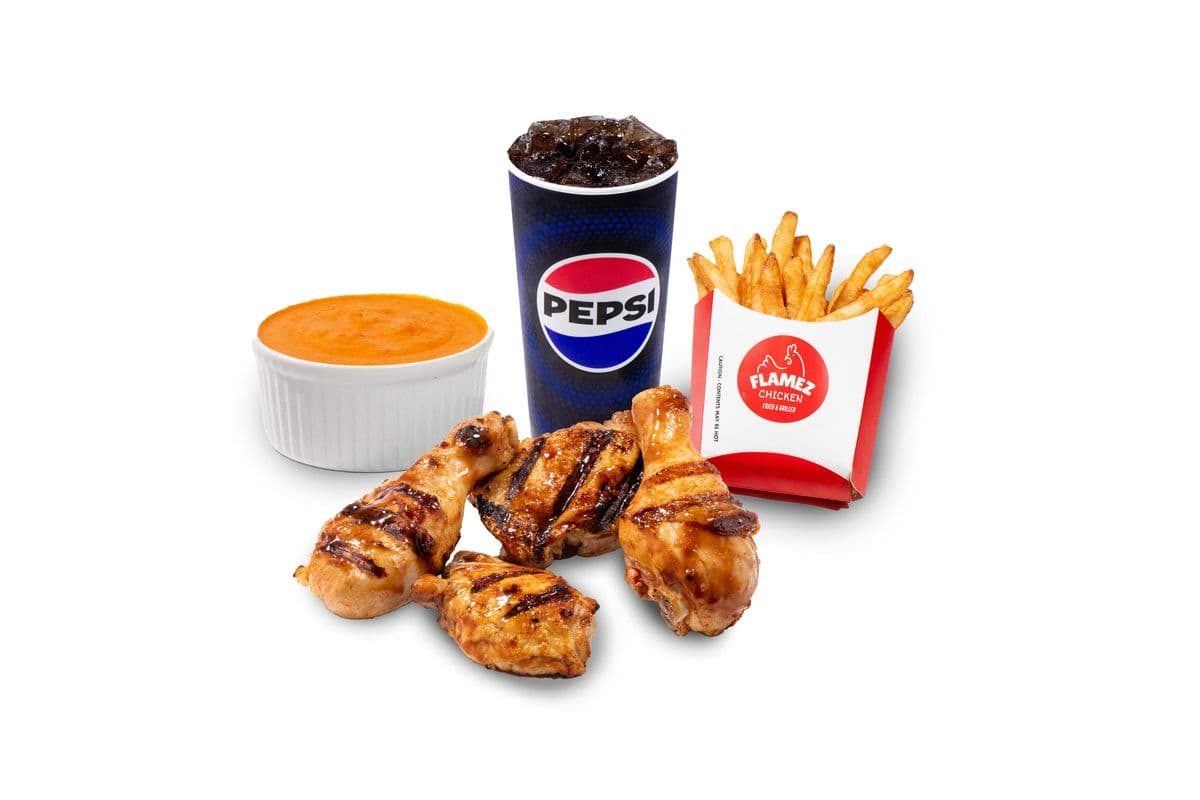 Grilled Chicken (4pcs) Combo