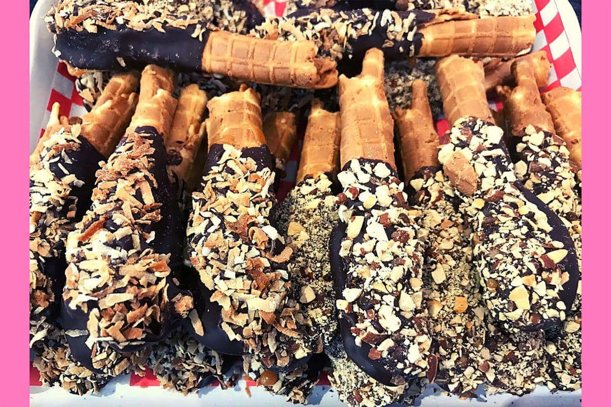 Chocolate Caramel Waffle Stix