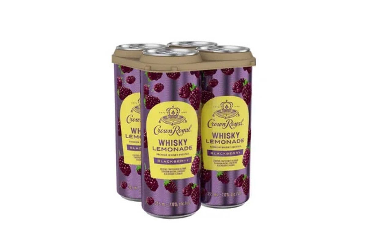 Crown Royal Blackberry Whisky Lemonade (4 Cans) (4 x 355ml)
