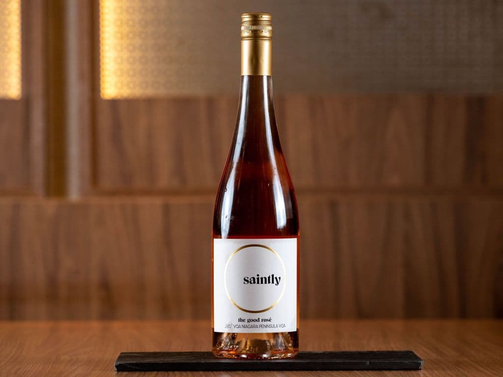 Saintly Rosé, 750ml bottle sparking wine (12.5% ABV)
