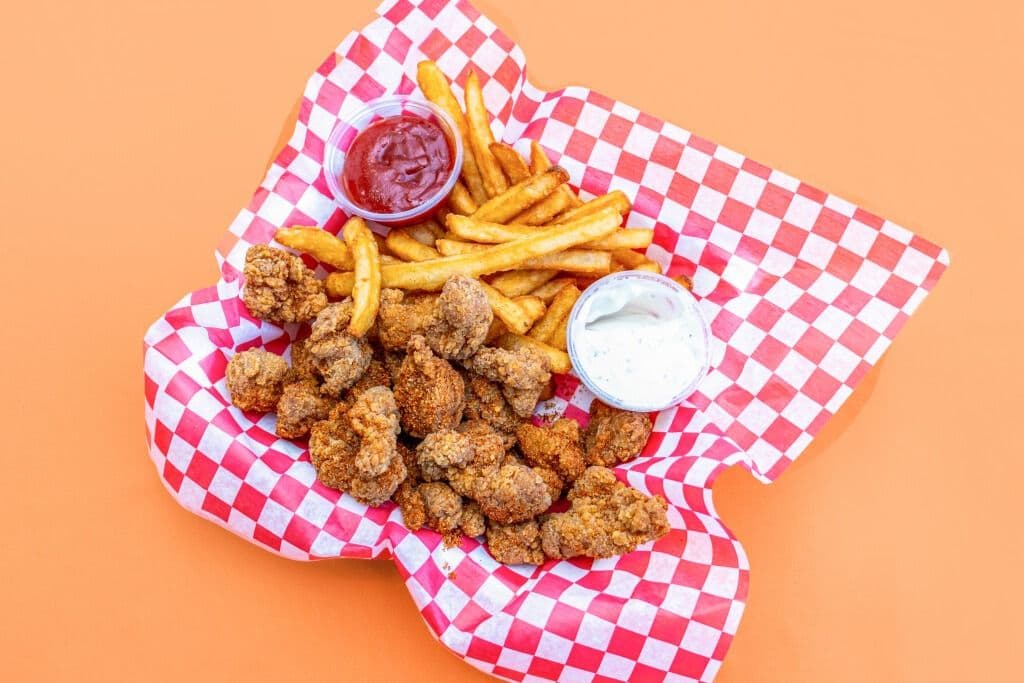 Boneless Dry Ribs with Fries