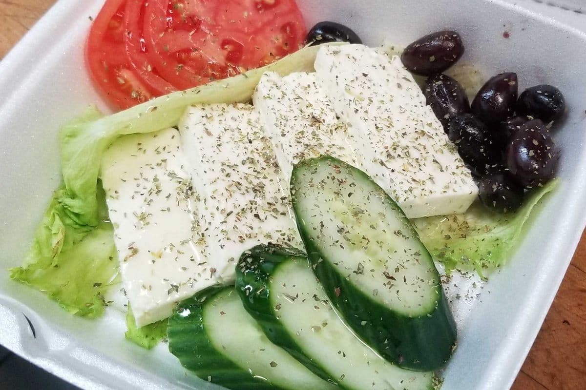 Fromage feta et olives. Entrées